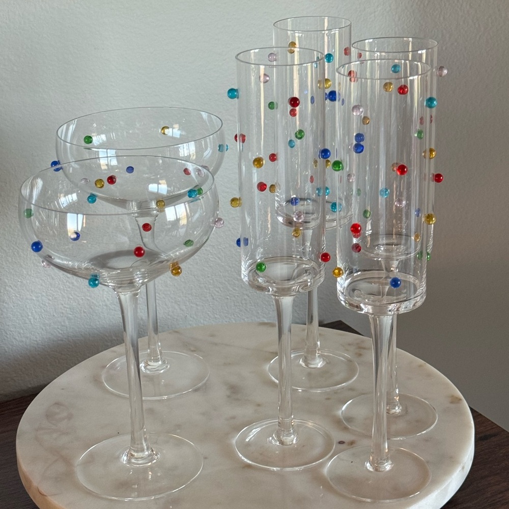 Coupe cocktail glasses